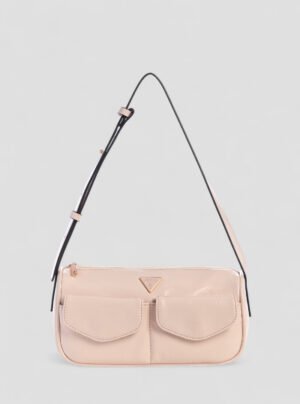 Pink waldena small top zip shoulder bag