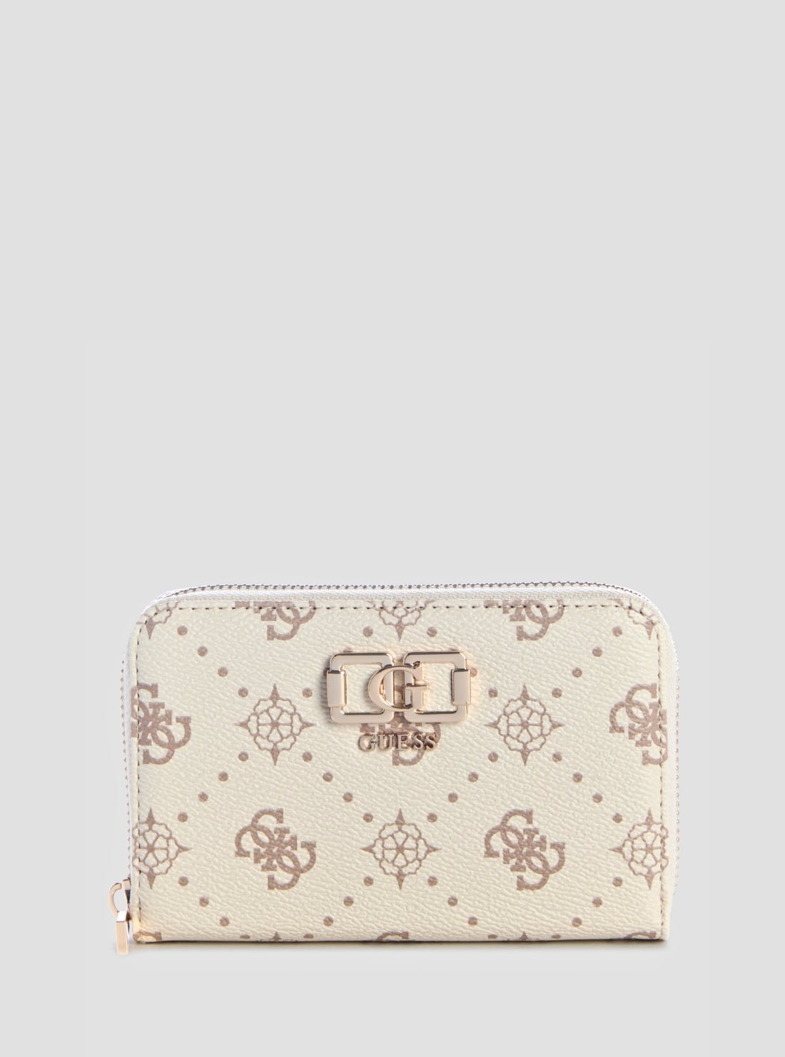 Vanilla logo emelie medium zip around wallet