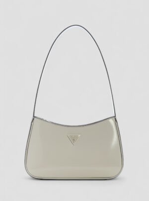 Grey arnela top zip shoulder bag