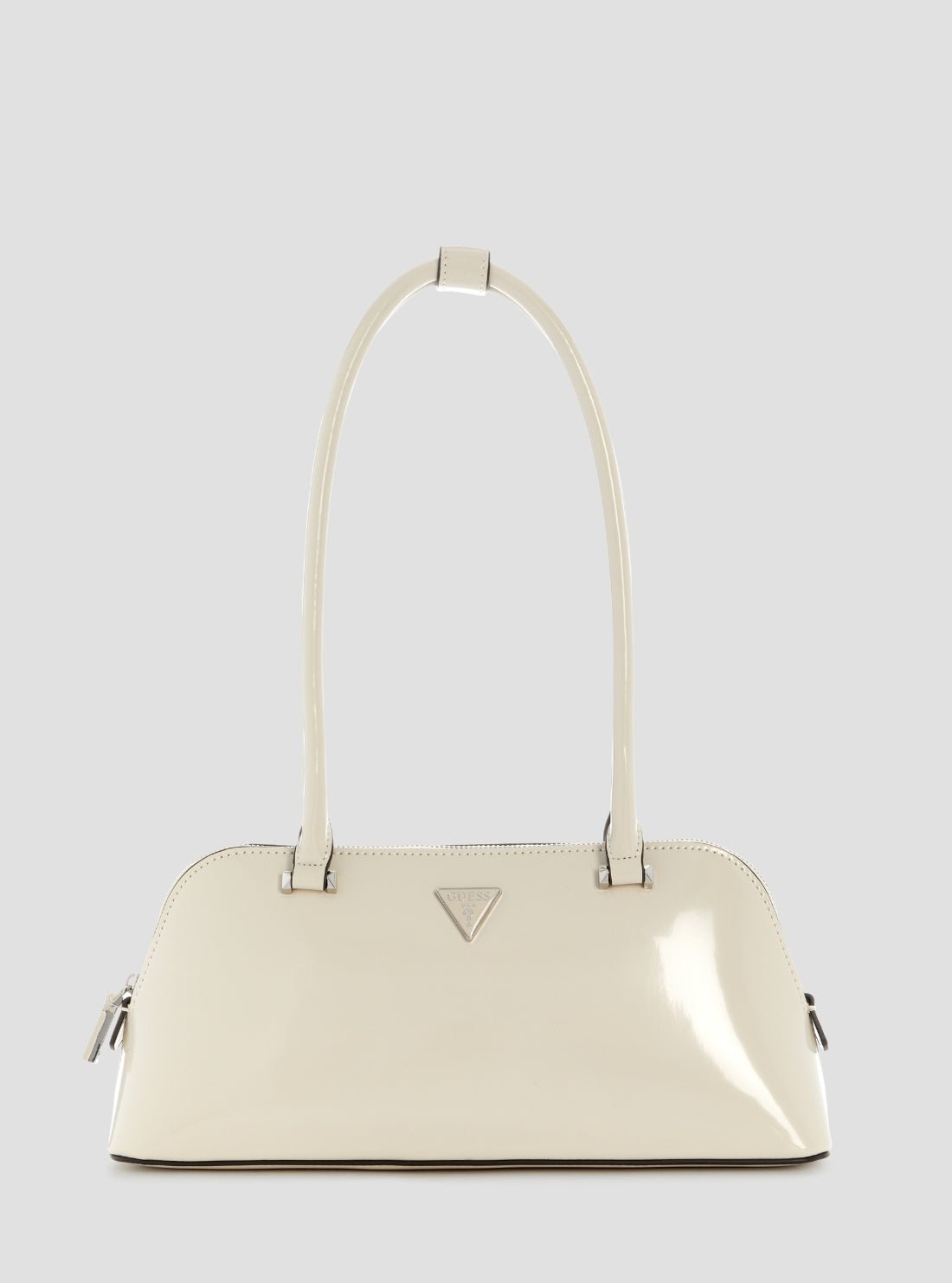 Beige arnela ii shoulder satchel bag
