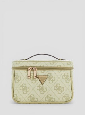 Green logo berta toiletry train case