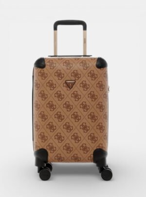Brown logo berta 45cm suitcase