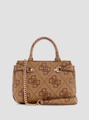Brown logo lorelei mini satchel bag