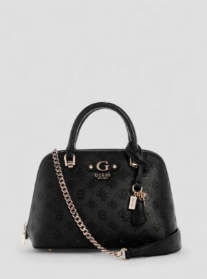 Black logo dita dome satchel bag