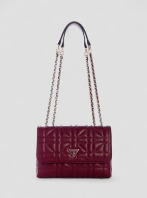 Red edita convertible crossbody flap bag