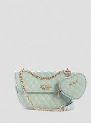 Green atabey convertible crossbody flap bag