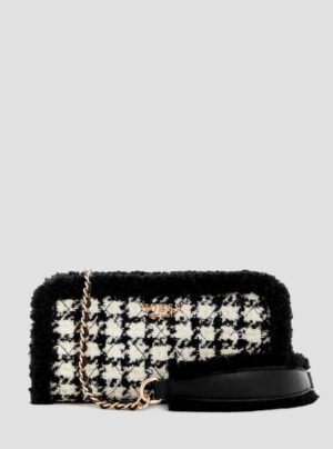Black multi cristi top zip crossbody bag