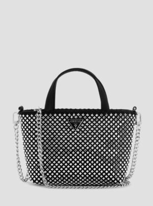Black tasmin mini tote bag