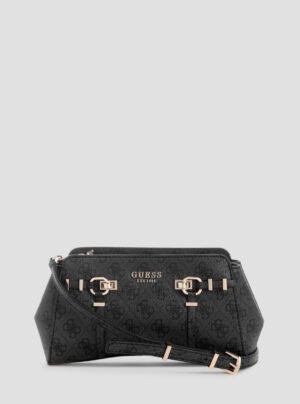 Black logo leona girlfriend crossbody bag