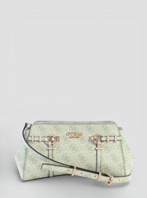 Green logo leona girlfriend crossbody bag