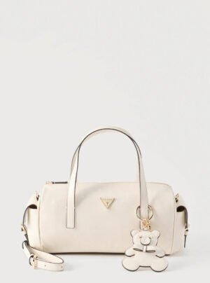 White kassie small box satchel bag