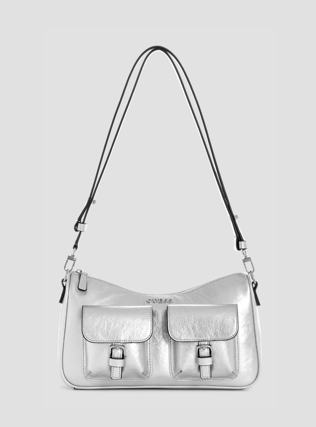 Silver kassie convertible shoulder bag