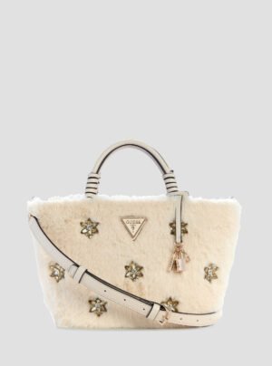 White shaida tote bag