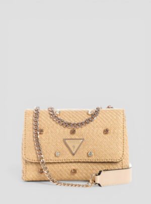 Beige giully ii mini convertible flap bag