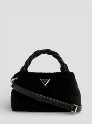 Black shaida top handle crossbody bag