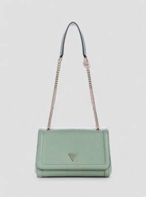 Green noelle convertible crossbody flap bag