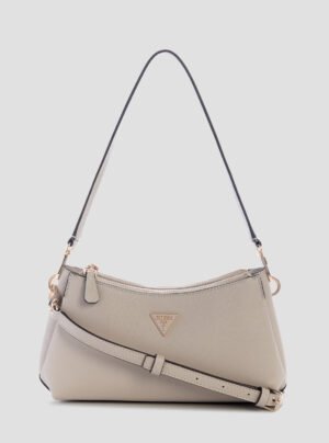 Taupe noelle 3 compartment shoulder crossbody bag