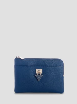 Blue patsie key ring pouch