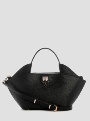 Black patsie mini tote bag