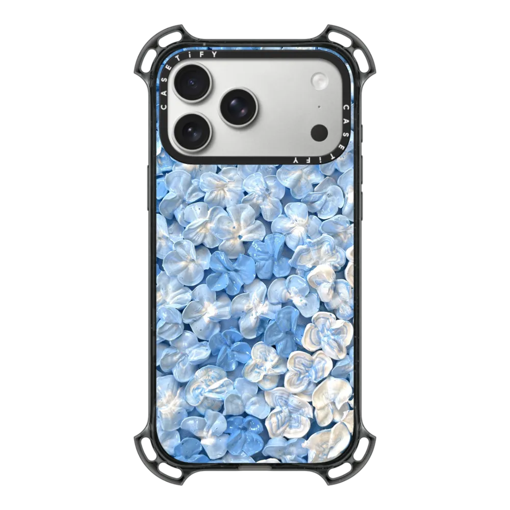 Blue Hydrangea Iphone Case By Ann UptonBounce Case MagSafe CompatibleBy Ann Upton Art