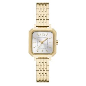 Armani Exchange Armani Silver Dial Gold Tone Stainless Steel Watch AX5725