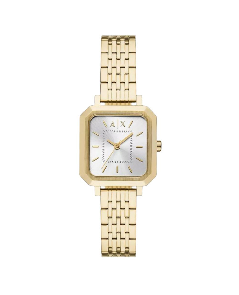 Armani Exchange Armani Silver Dial Gold Tone Stainless Steel Watch AX5725