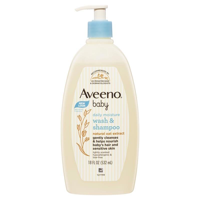 Aveeno Baby Daily Moisture Lightly Scented Wash & Shampoo 532mL