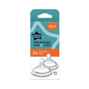 Tommee Tippee Natural Start AAC Fast Flow Teats 2 Pack