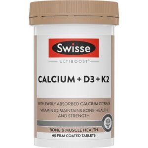 Swisse Ultiboost Calcium + D3 + K2 60 Tablets