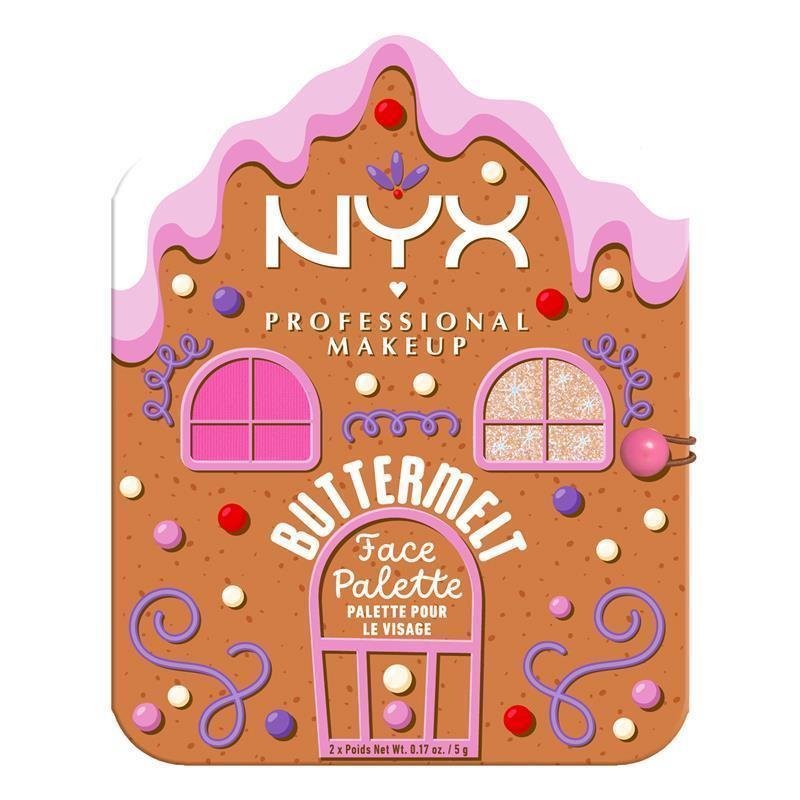 NYX Buttermelt Face Palette Cocoa + Spice XMAS 25