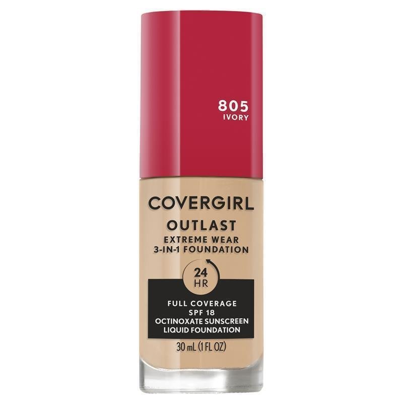 Covergirl Outlast Extreme Wear Foundation 805 Ivory 30ml