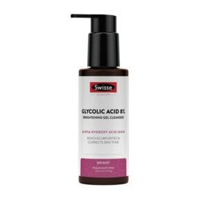 Swisse Skincare Glycolic Acid 8% Brightening Gel Cleanser 120ml