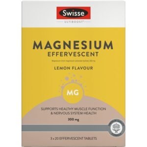 Swisse Ultiboost Magnesium 300mg 60 Effervescent Tablets