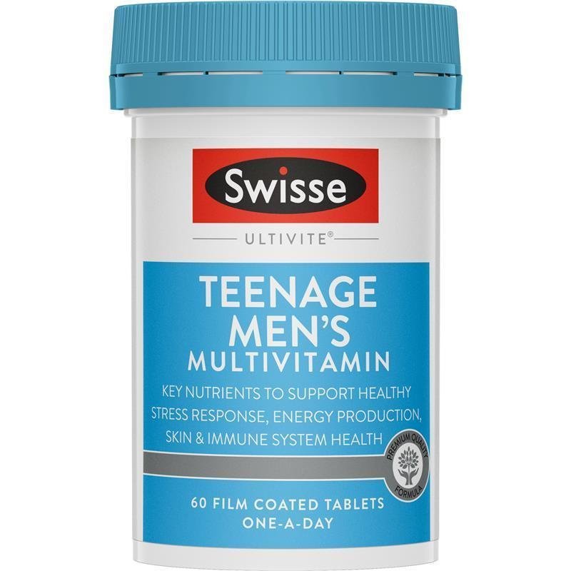 Swisse Teenage Ultivite Men's Multivitamin 60 Tablets