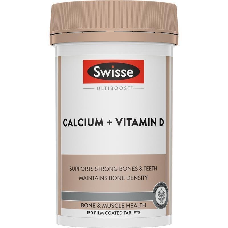 Swisse Ultiboost Calcium + Vitamin D 150 Tablets