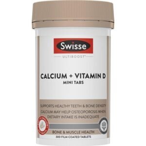 Swisse Calcium + Vitamin D 300 Mini Tablets