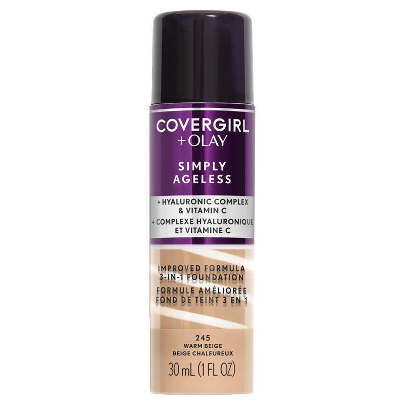 Covergirl Simply Ageless 3 In 1 Foundation 245 Warm Beige 30ml