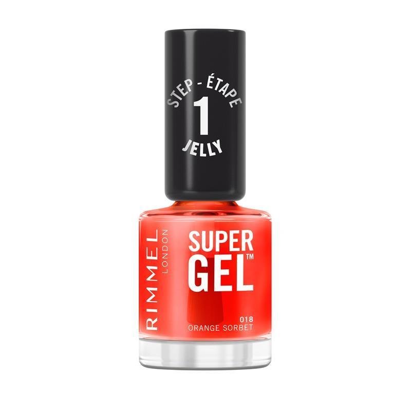Rimmel Super Gel Nail Polish 18 Orange Sorbet