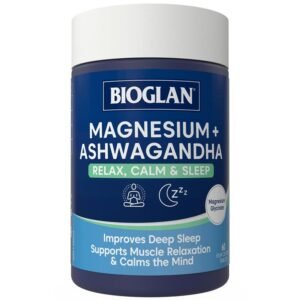 Bioglan Magnesium + Ashwagandha Relax Calm & Sleep 60 Tablets