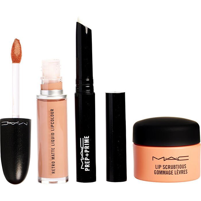 MAC                
                


                
                Mac Lip Kit Neutral Travel: Lip Scrubtious & Prep+prime Lip & Retro Matte Liquid Lipcolour -neutral --