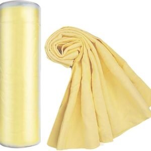 Premium Chamois Drying Cloth Car Drying Towel 26″ x 15″ Super Absorbent Fast Drying Chamois Environmental and Durable Car Wash Cloth Accessory