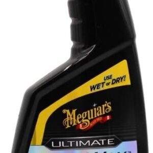 Meguiar’s Ultimate Quik Wax, 473 ml | Synthetic Wax Formula Designed for Fast Application | Instantly Boosts Gloss and Shine | Adds Durable Paint Protection