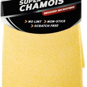 Meguiar’s Microwipe Super-Glide Chamois – Microfibre Chamois Towel for Cars – Professional, Scratch-Free, Highly Absorbent and Fast Drying Chamois Car Drying Towel – Medium