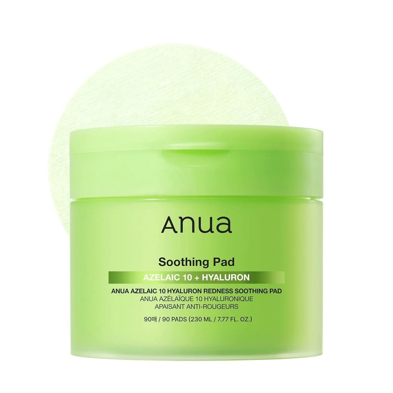 Anua Azelaic 10 Hyaluron Redness Soothing Pad 230ml 90ea