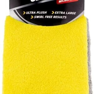 Meguiar’s XL Supreme Shine Detailing Cloth – Super Absorbent, Soft Silk, Microfibre Cleaning Cloth – Reusable and Machine Washable Cleaning Cloths for Cars – Twin Pack – 60 cm x 40 cm