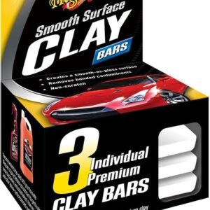 Meguiar’s Smooth Surface Clay Bars – Clay Bar Kit for Car Detailing – Cost-Effective Automotive Detailing Clay Bars for Smooth Surface, Glass, Chrome and Fiberglass – 3 Pack / 150 g