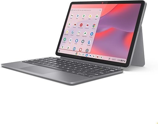 Lenovo Chromebook Duet 11 10.95-Inch FHD Display with 10 Point Multi Touch MediaTek Kompanio 838 128 GB eMMC 4 GB ChromeOS, Luna Grey