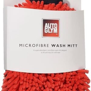 Autoglym Microfibre Noodle Wash Mitt – Mircrofibre Cleaning Mitt Specially Designed for a Quick, Streak-Free Finish on Car Paintwork and Glass, 20.30 x 2.00 cms