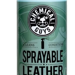 Chemical Guys Sprayable Leather Cleaner and Conditioner in One for Car Interiors, Apparel, and More (Works on Natural, Synthetic, Pleather, and More) Leather Scent, 473 ml