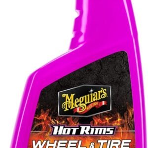 Meguiar’s Hot Rims Factory Equipped Wheel and Tyre Cleaner, 24 oz | Xtreme Cling Foaming Formula Dissolves Brake Dust and Grime | Safe on Factory Painted and Clear Coated Wheels | Easy Spray and Rinse